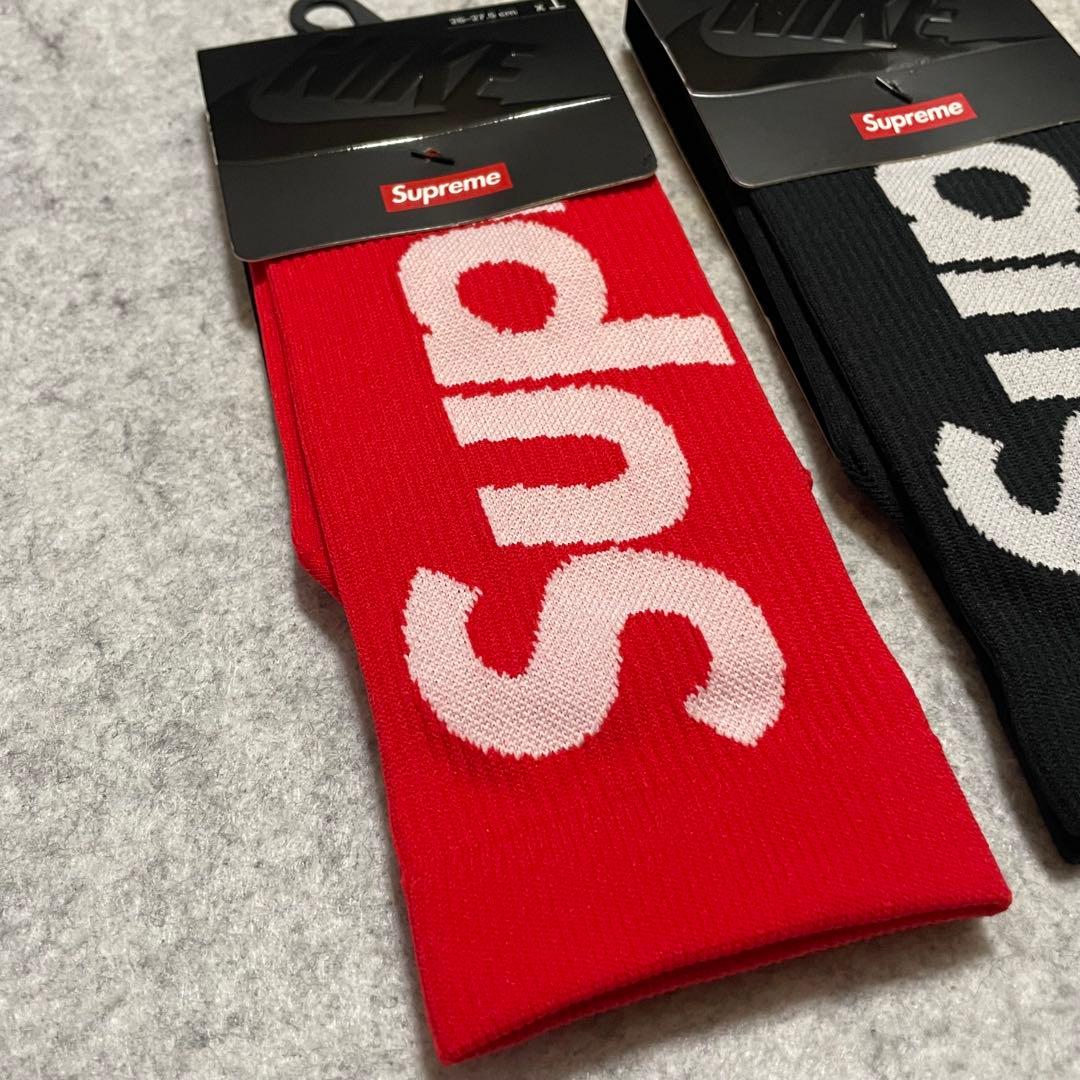 レッグウェア Supreme Nike Lightweight Crew Socks Red