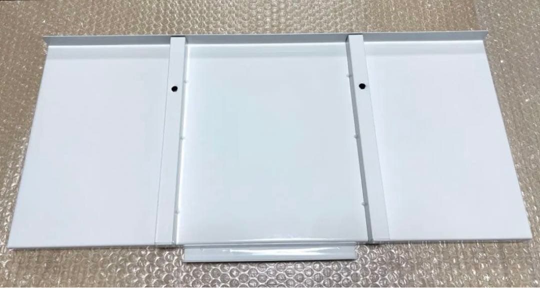 川口工器 ラダーランドリーラック ホワイト 棚3段 ミドル 200〜250cm