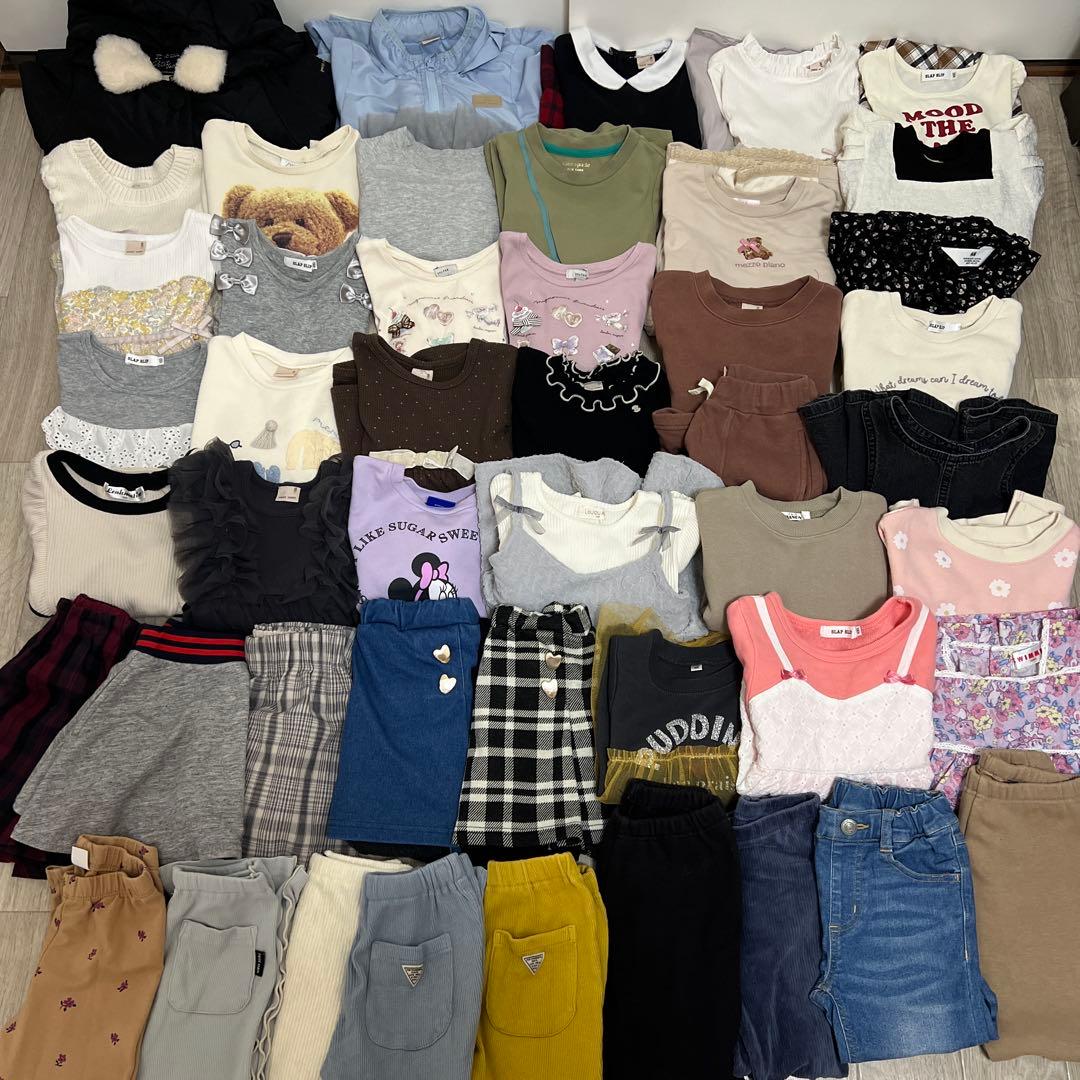 ひ*ぃ様 女の子　秋冬服　まとめ売り　100サイズ　48点