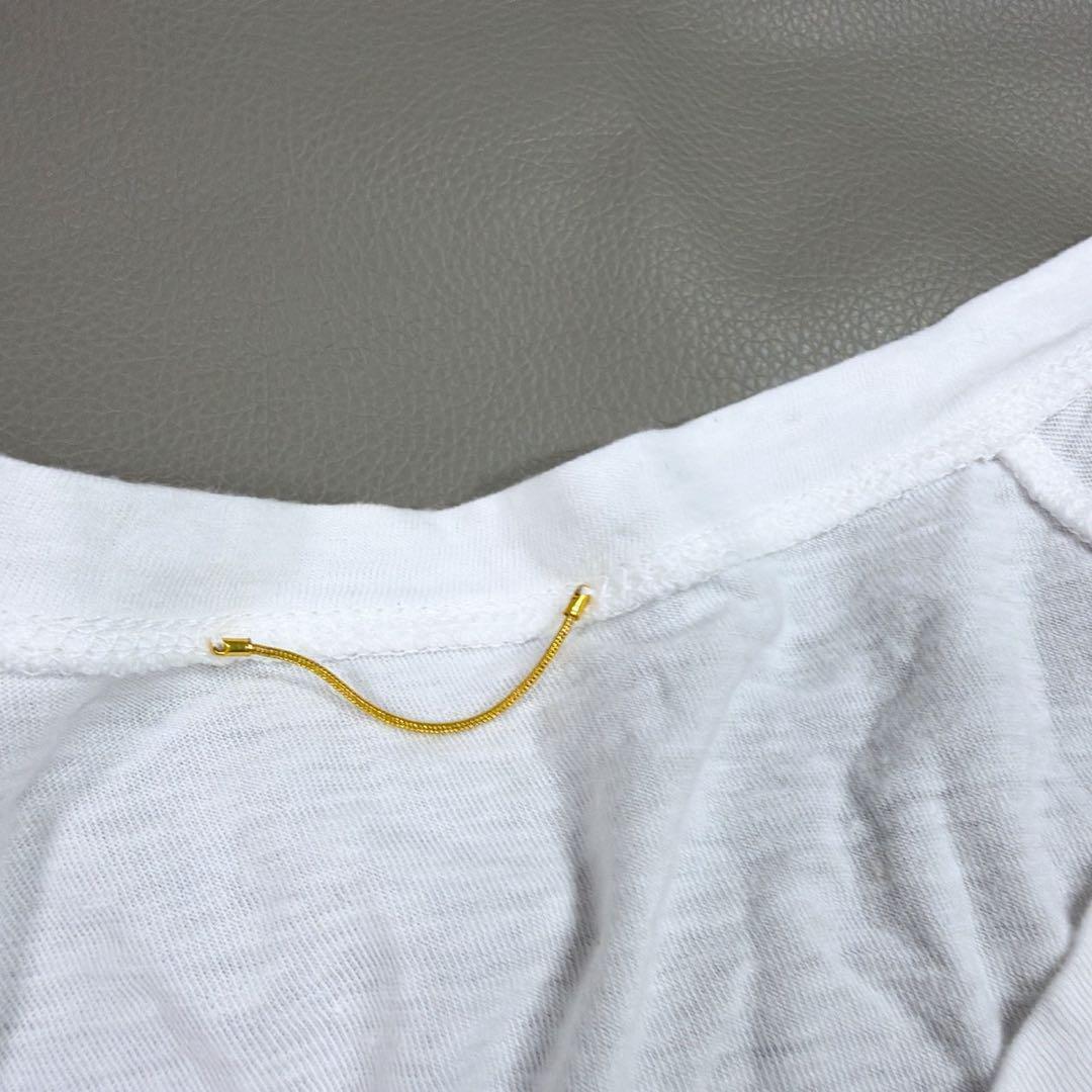 ドゥーズィエムクラス ヘンリーカットソー 白 無地 長袖