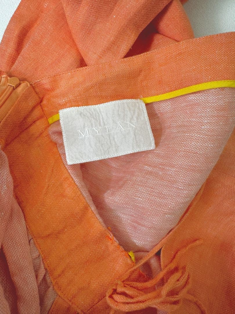 MYLAN オレンジ チュニック　マイラン　夏服　ワンピース　リゾート　美品