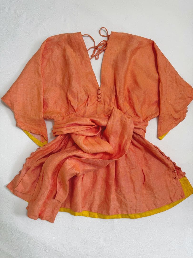 MYLAN オレンジ チュニック　マイラン　夏服　ワンピース　リゾート　美品