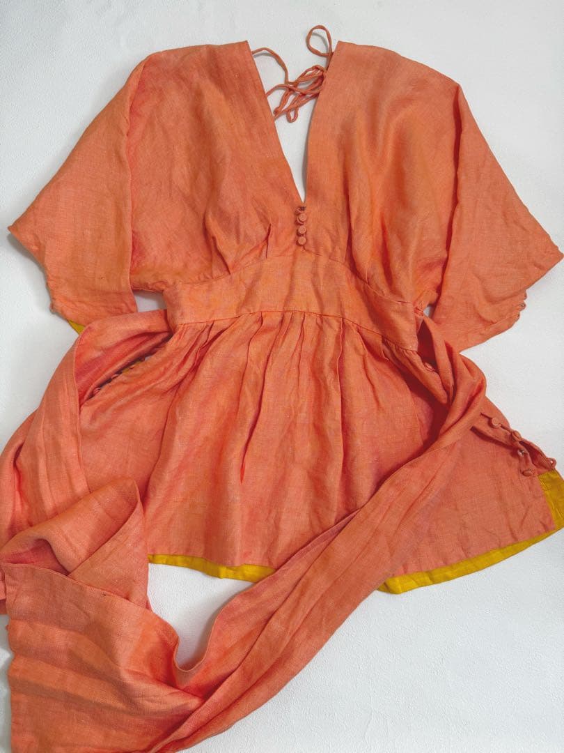 MYLAN オレンジ チュニック　マイラン　夏服　ワンピース　リゾート　美品