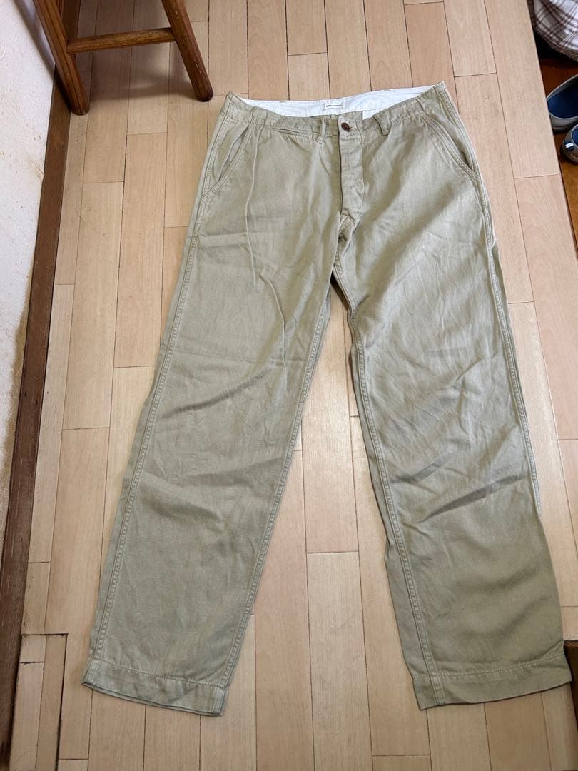 ウェアハウスDUBBLEWORKS ベージュ チノパン W33