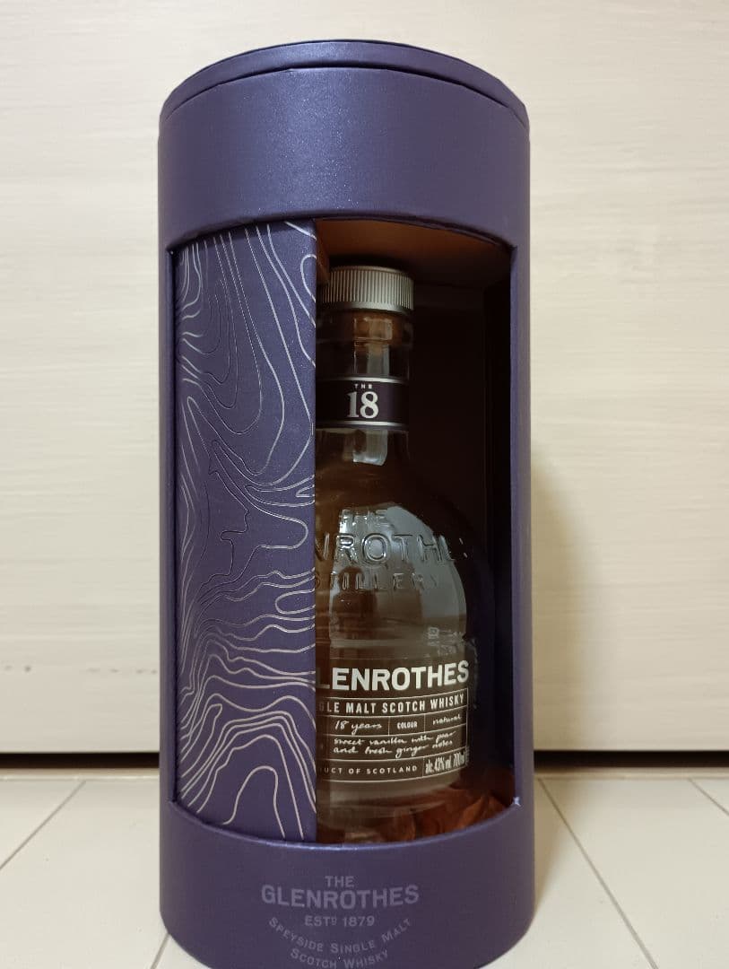 THE GLENROTHES 18年 シングルモルトウイスキー 【化粧箱、空瓶】