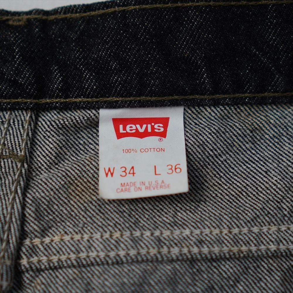 90s ビンテージ リーバイス 505 先染めブラックジーンズ デッドストック