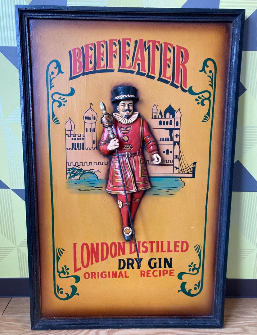 アンティーク 木製 看板 レトロ イギリス 額縁 フレーム 雑貨 バー ガレージ