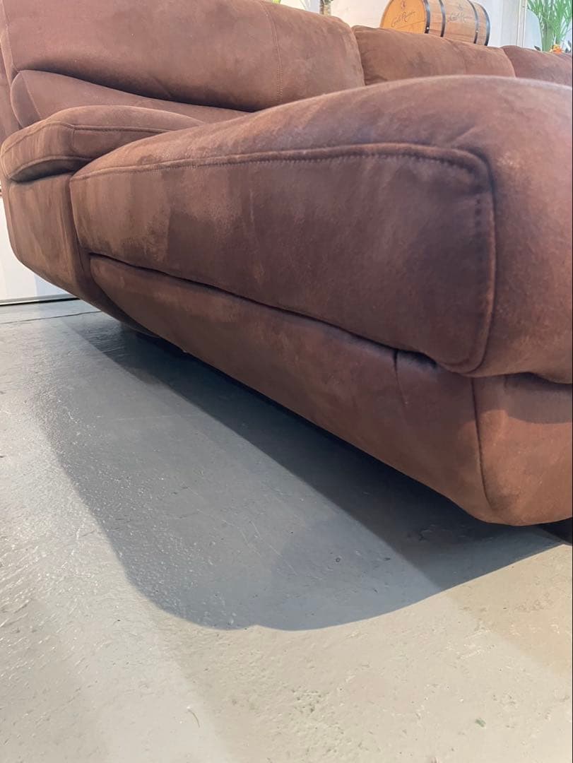 TMS　カウチソファ　レザーテックス　関家具　【展示品】