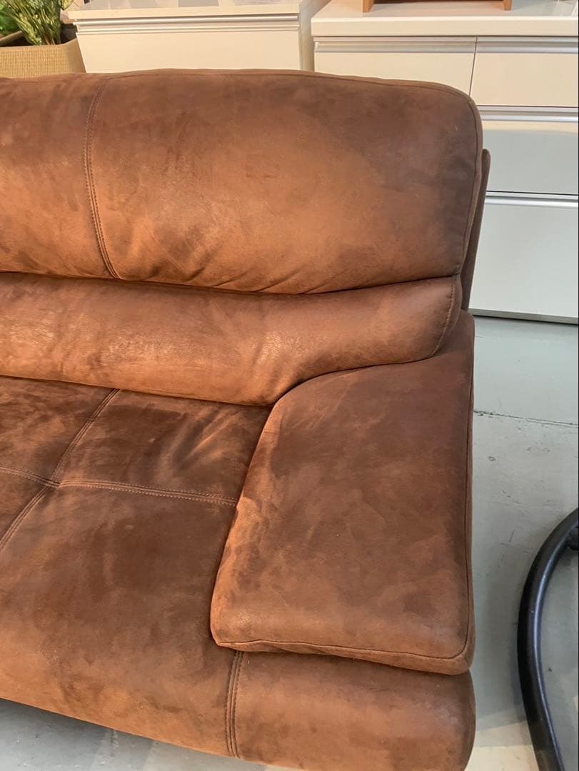 TMS　カウチソファ　レザーテックス　関家具　【展示品】