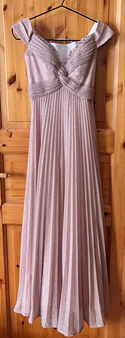 JEANMACLEAN ピンクゴールドロングドレス Sサイズ　ジョンマクレーン