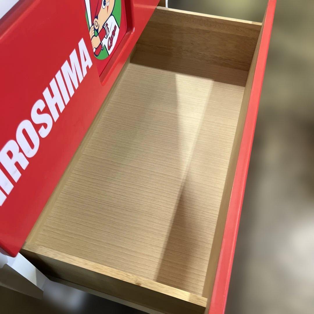 【カープ公認家具】◆５段チェスト◇廃盤品◆程度良好◇