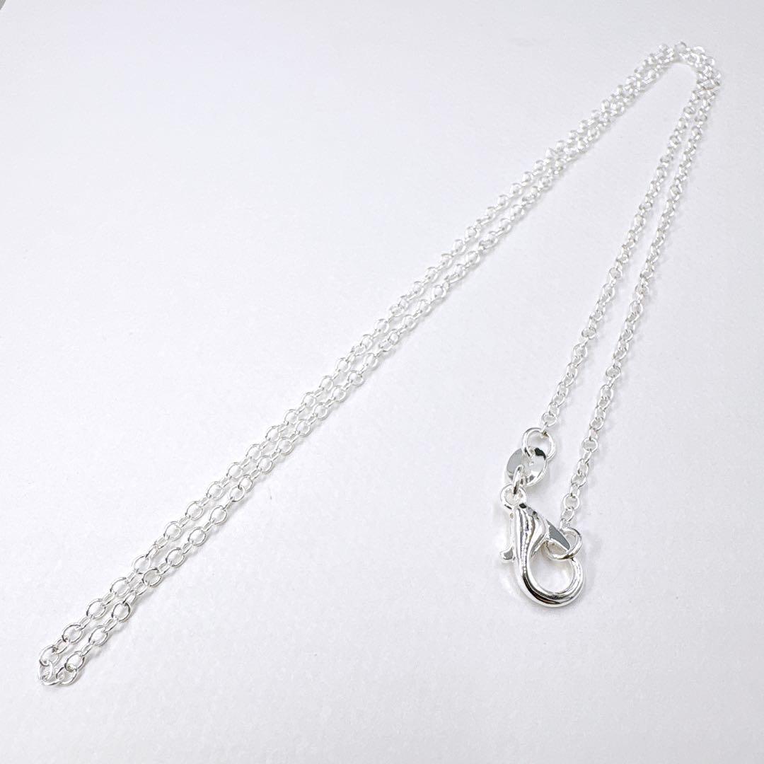 美品 オールドティファニー ハート コンビ チェーン社外品 シルバー k18