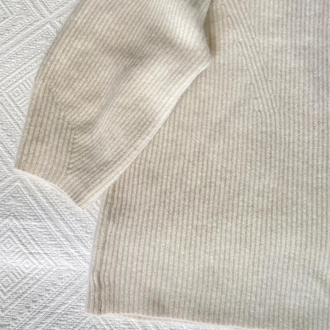 タグ付き未使用　FRAY I.D ラクーンニット　ミニワンピース　アイボリー