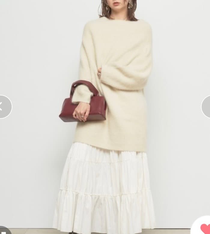 タグ付き未使用　FRAY I.D ラクーンニット　ミニワンピース　アイボリー