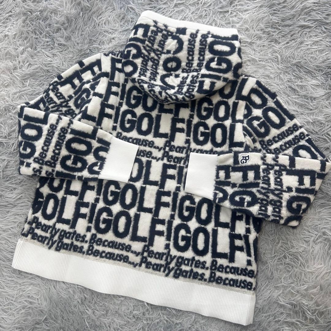 新品　パーリーゲイツ　パーカー　ニット　セーター　フーディ　ウール　サイズ1