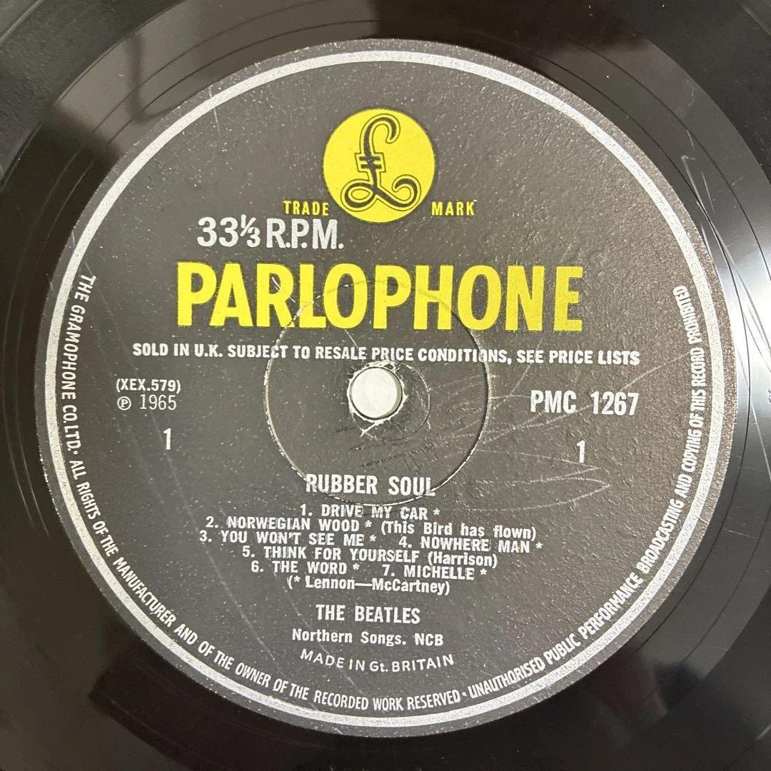 ビートルズ 名盤 レコード ラバーソウル UKオリジナルモノ盤 マト1/1