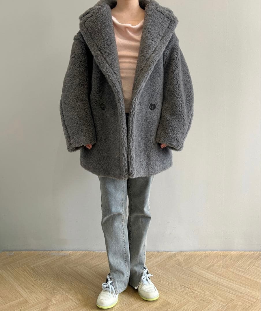 ♢専用♢テディベアテーラードミディアム丈コート