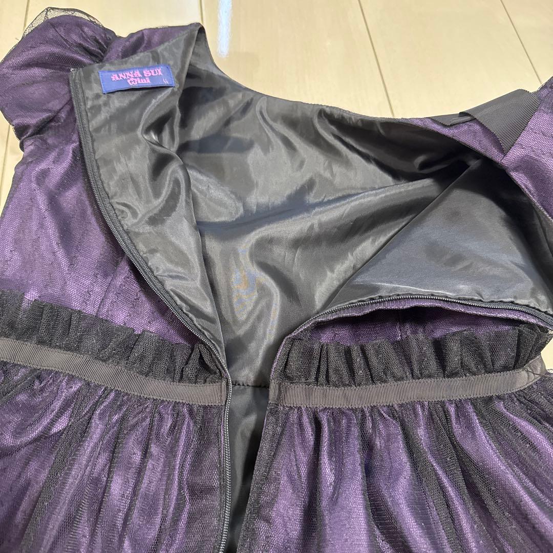 専用　ANNA SUI mini バラ刺しゅう重ねチュールドレス