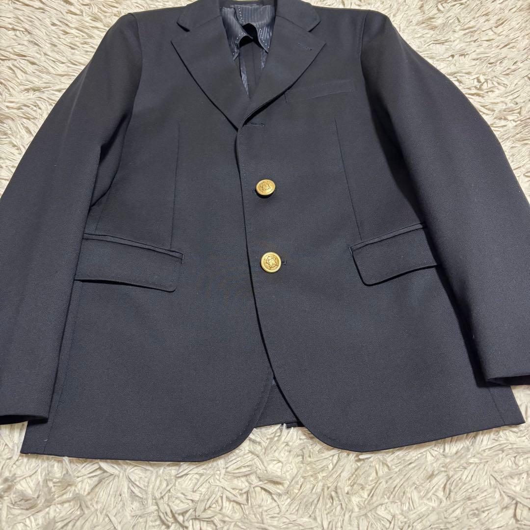 SHIPS テーラードジャケット 紺ブレ 金ボタン S 140cm相当