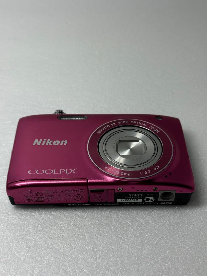 Nikon COOLPIX S3100 ピンク コンデジ 動作確認済　　レトロ