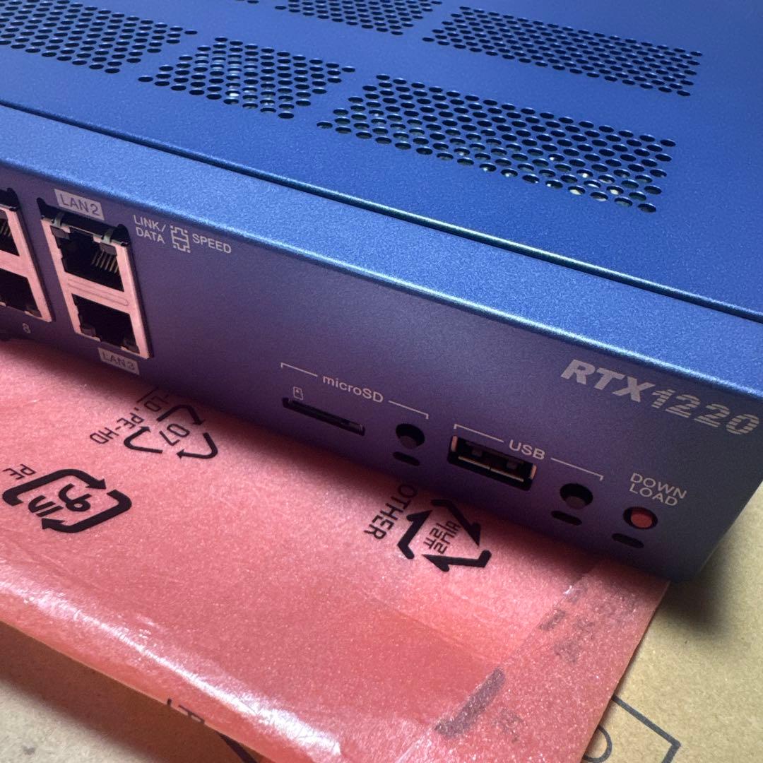 RTX1220 VPN対応ハイエンドルーター