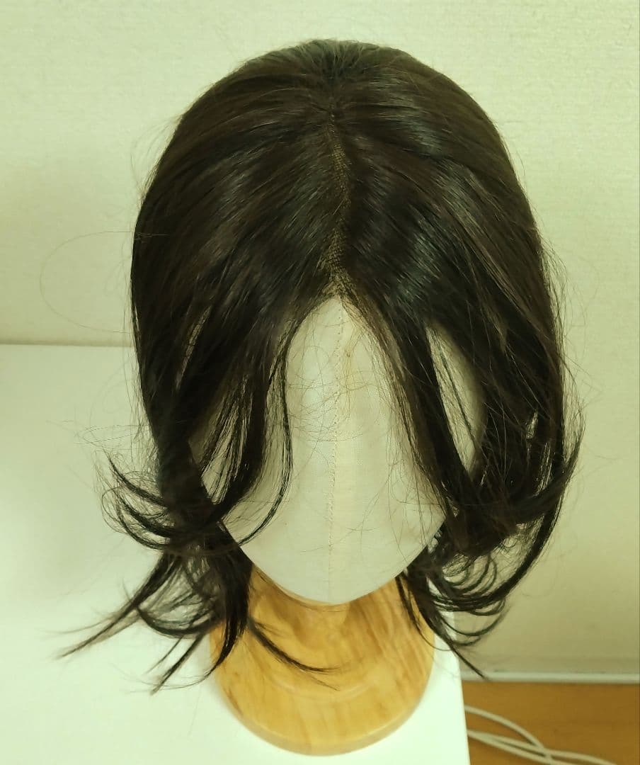 【PinkAge】手植えトップカバーサイドバングルーズCカール★ダークブラウン