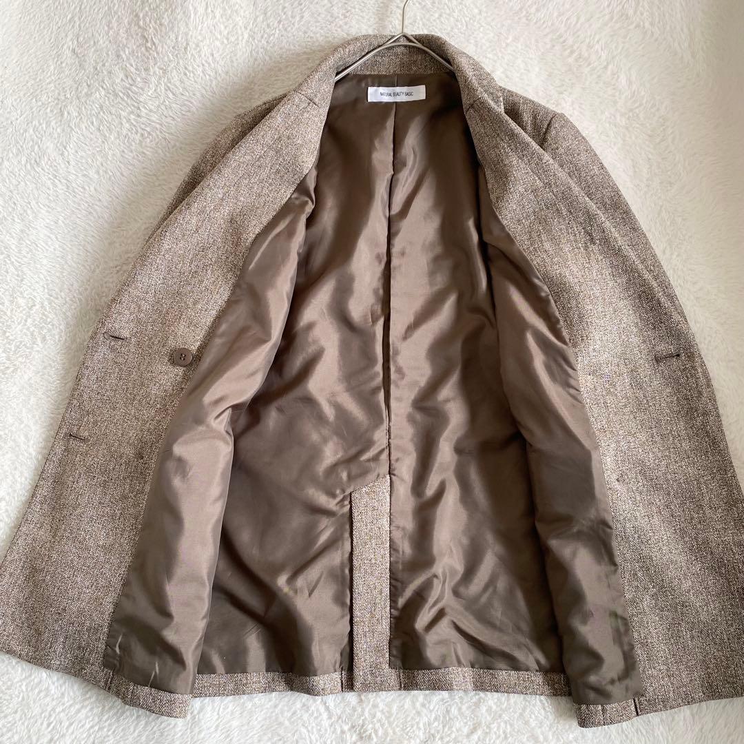 【Oggi掲載】美品　ナチュラルビューティーベーシック　ダブルブレストジャケット