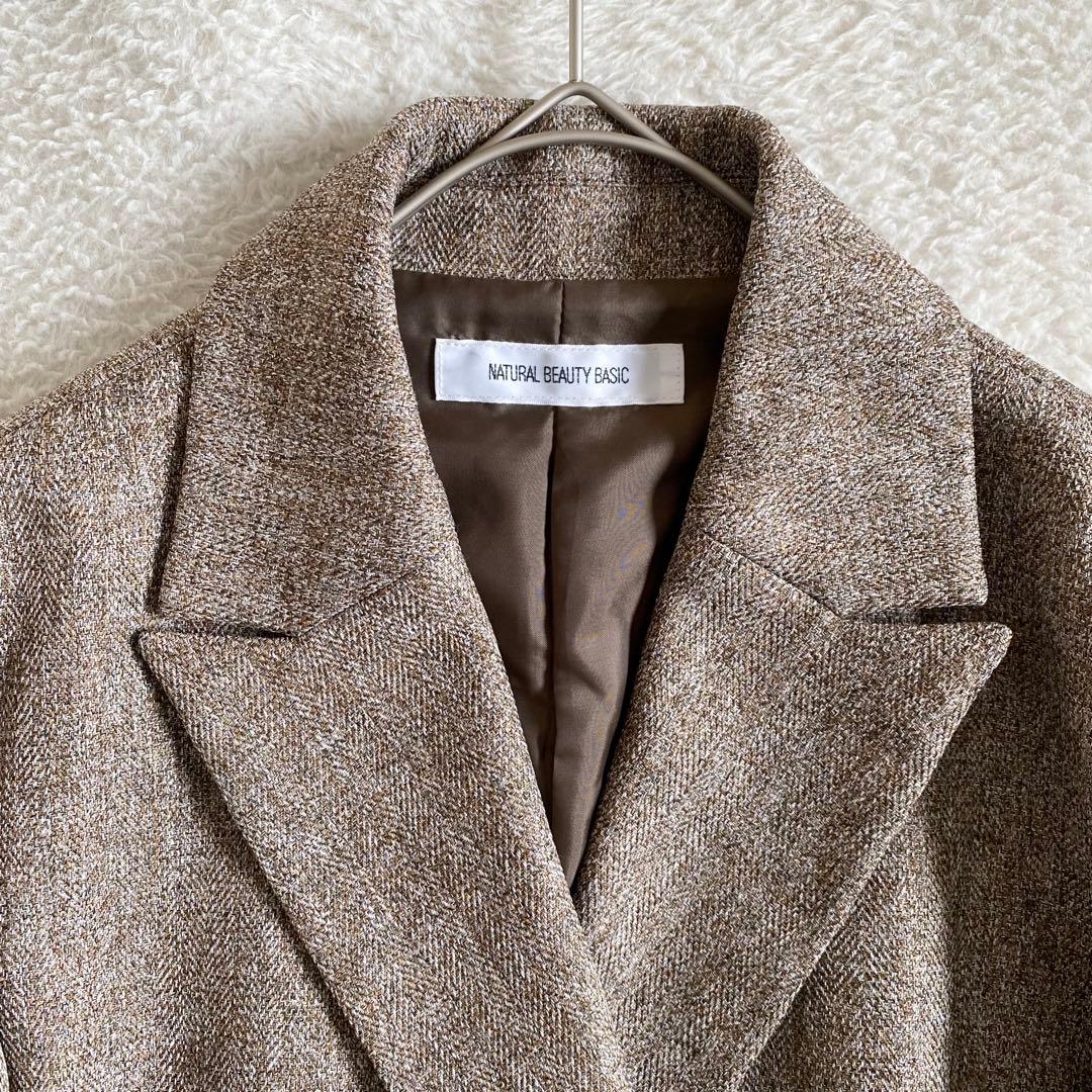 【Oggi掲載】美品　ナチュラルビューティーベーシック　ダブルブレストジャケット