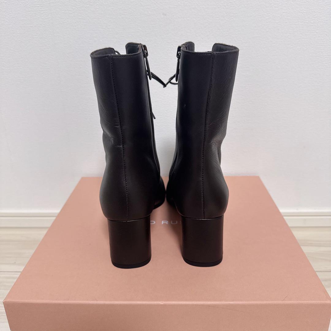 【未使用・美品】ファビオルスコーニ レースアップショートブーツ 37