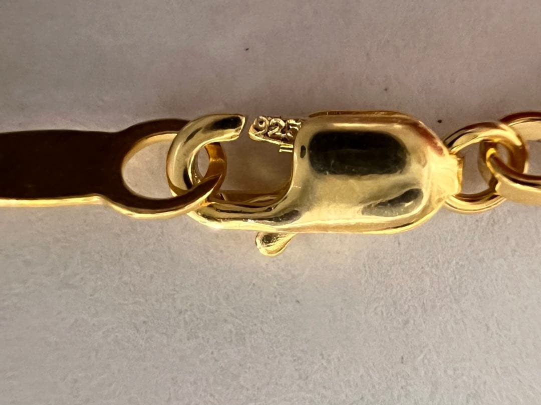 エメラルドグラデーションネックレス 天然石 留め具SILVER925