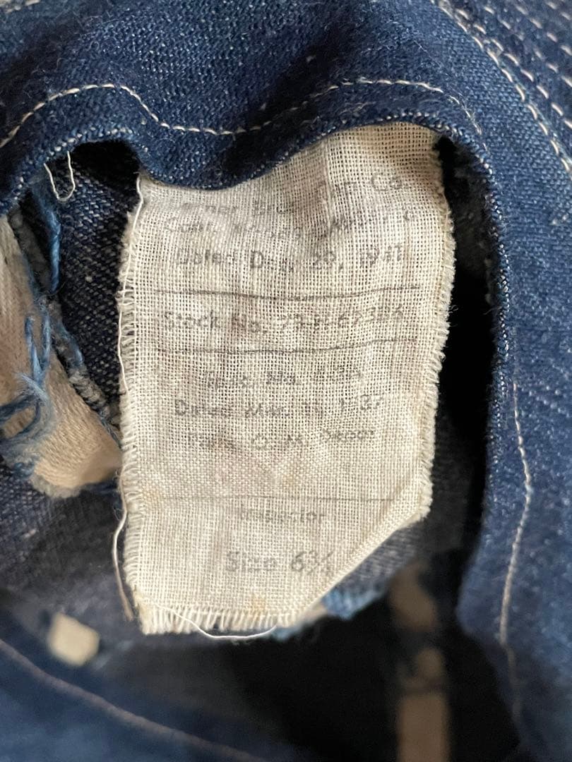 コ*バ様 30s 40s大戦デッドストックUS ARMY米軍M37デニムファティ