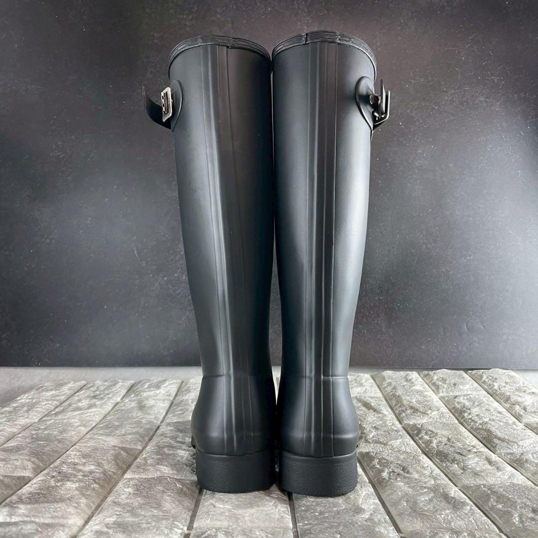 新品/EU37 HUNTER ハンター レインブーツ オリジナルツアー 長靴 黒