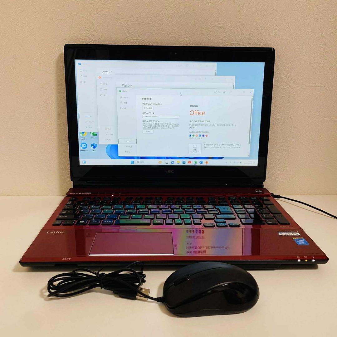 Y32 NECノートパソコン i7メモリ8G高速タッチパネル Windows11