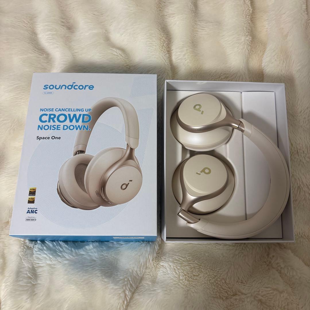 【soundcore Space One】ワイヤレスヘッドホン 箱付き
