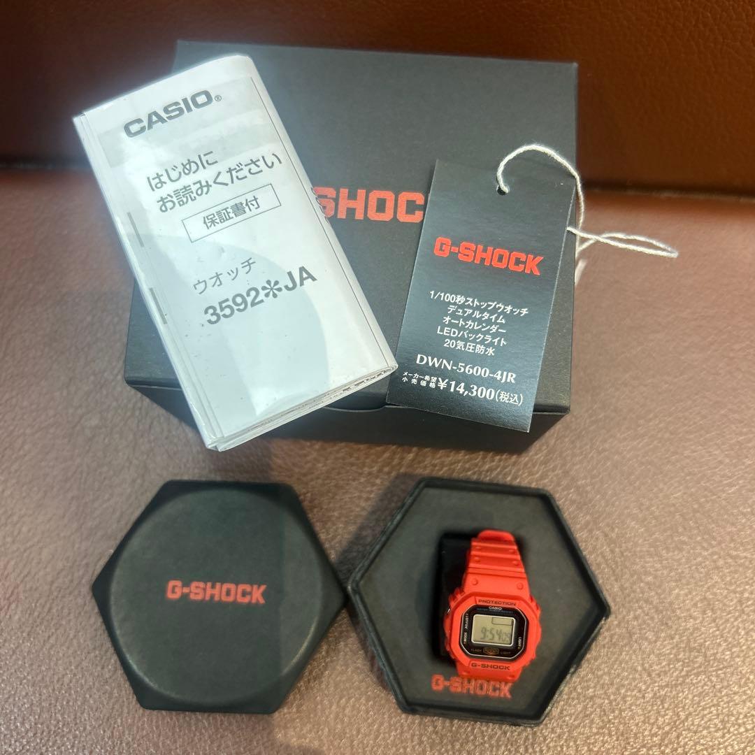 【入手困難品　新品未使用‼️】G-SHOCK DWN-5600-4JR 赤　リング