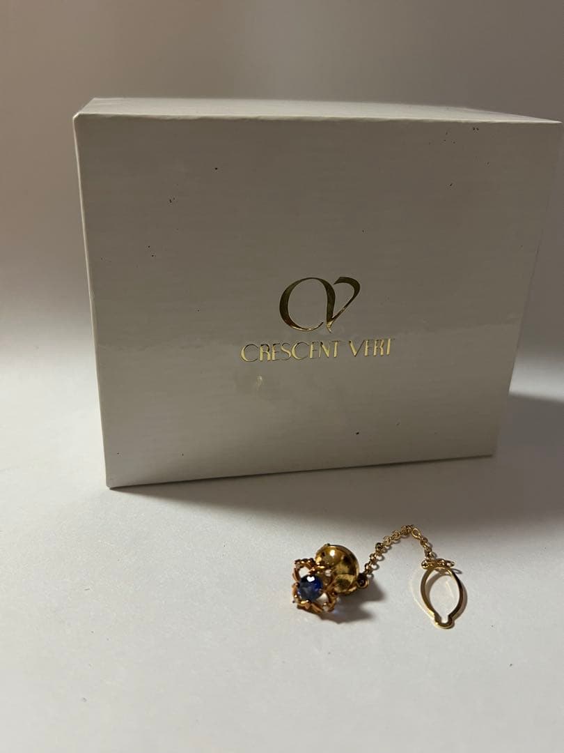 CRESCENT VIVI ネクタイピン ゴールド 青色ストーン