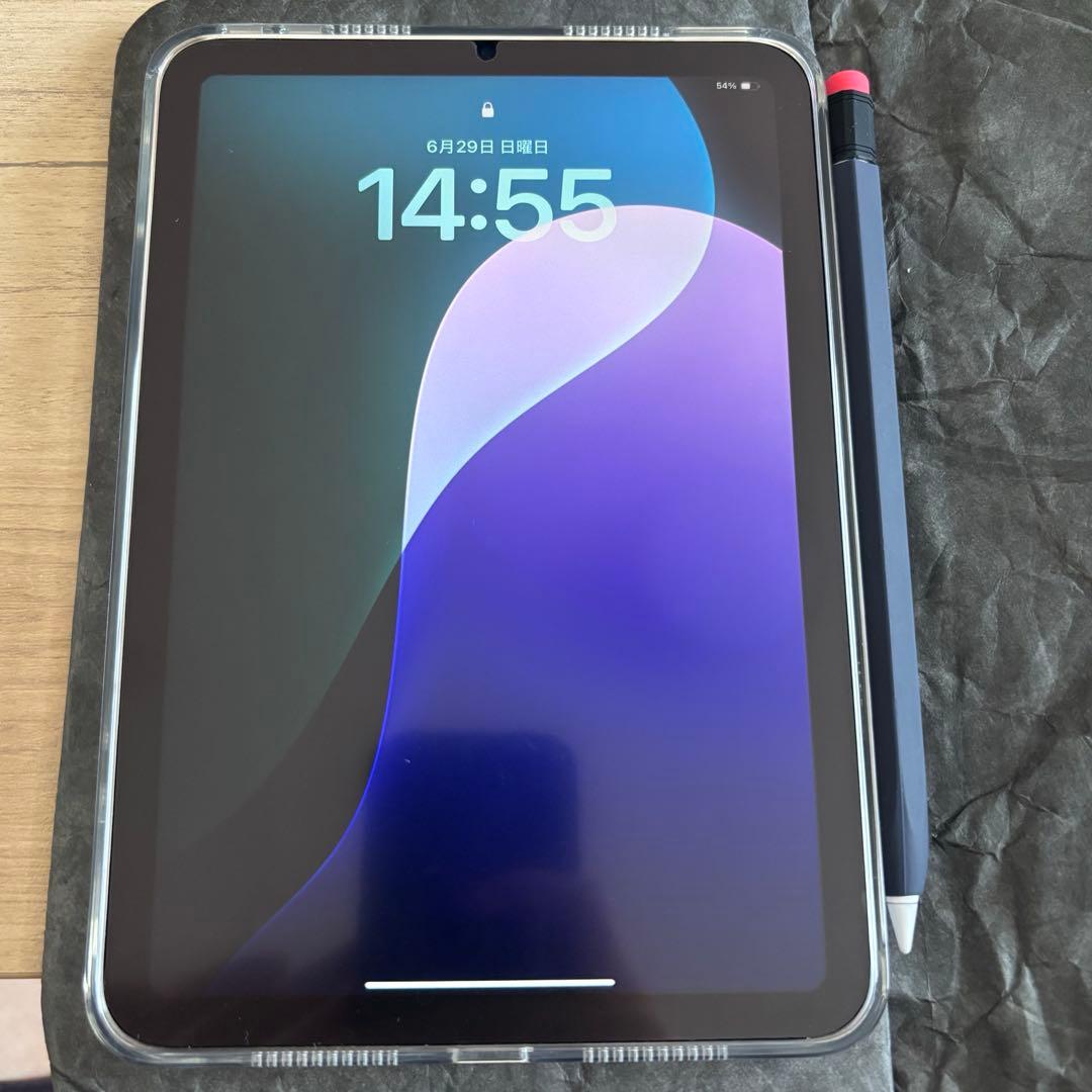 iPad mini 第7世代 6点セット★ペンシル&ケース付き