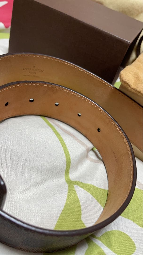 LOUIS VUITTON ブラウン ベルト 80/32