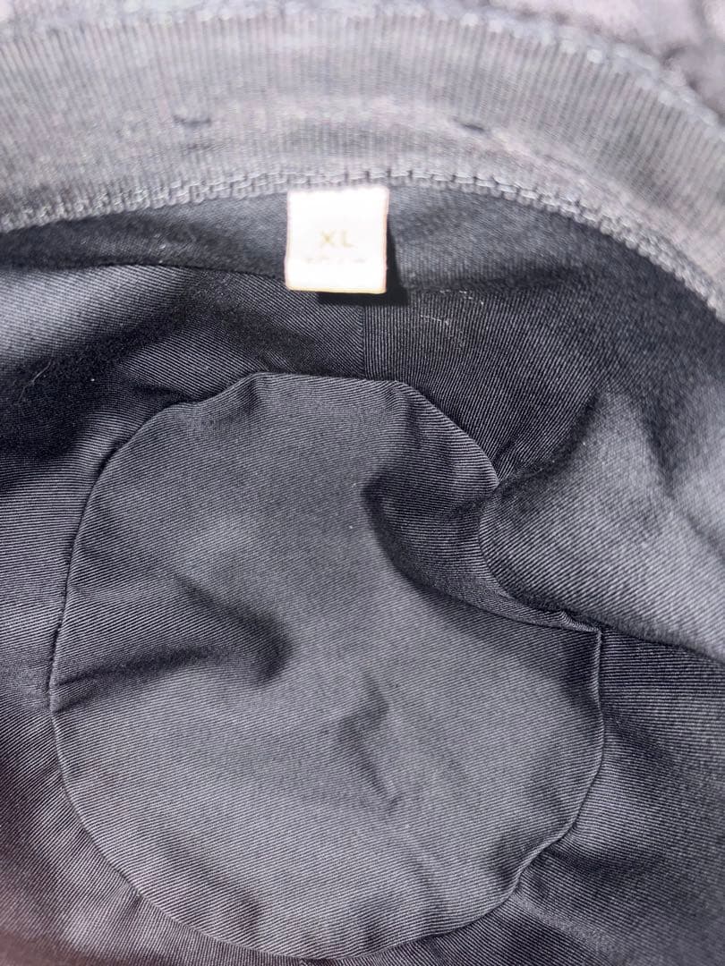 GUCCI グッチ バケットハット バケハ GG柄 ブラックゴールドロゴ 正規品