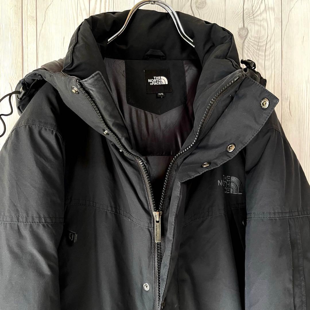 ノースフェイス　ブラックダウンジャケット　XL フード取外し可　ポケット多数