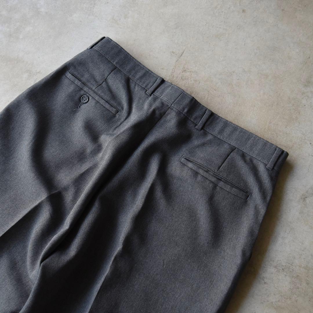 90s リーバイス アクションスラックス グレーW36L30TALONジッパー