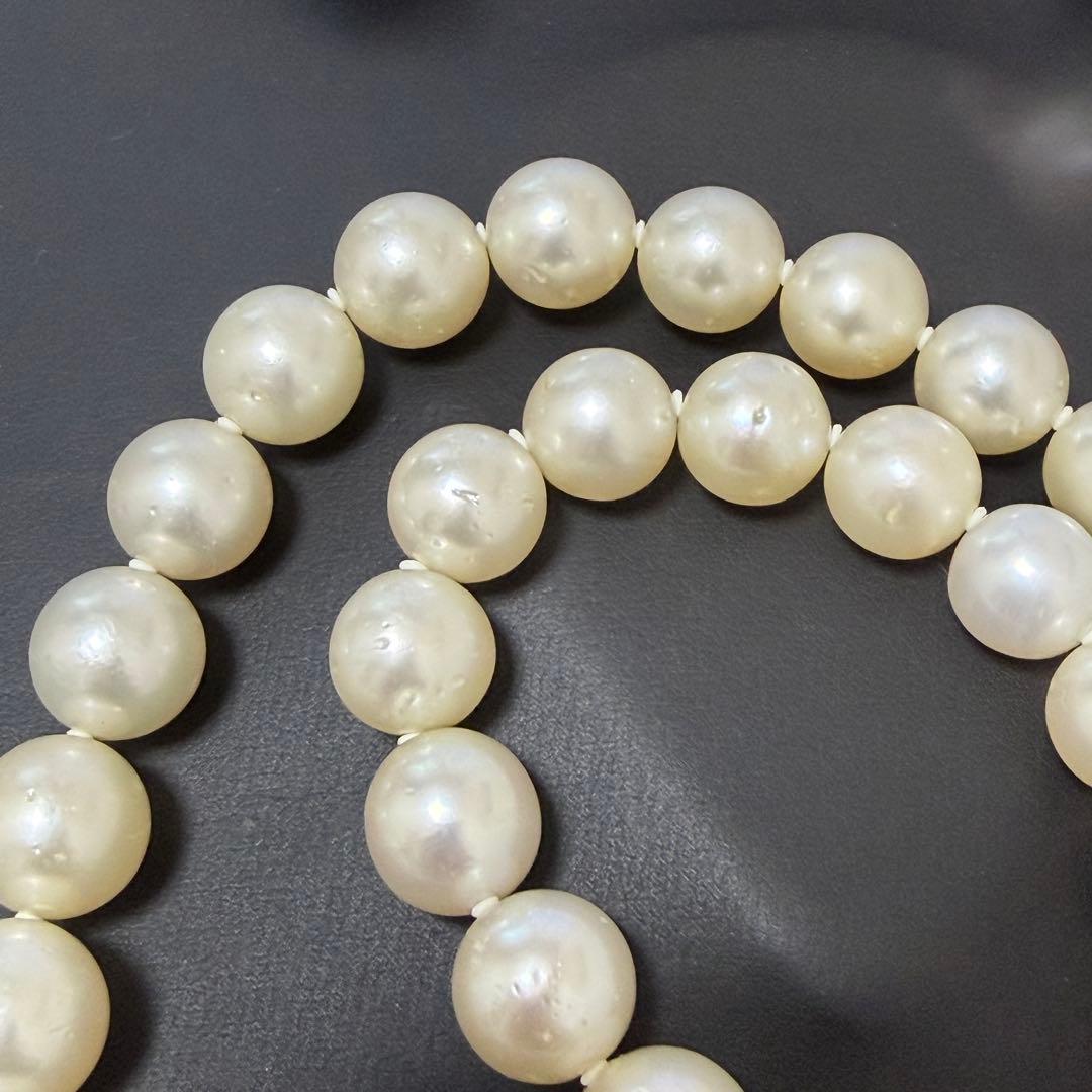 本真珠　SV925 パール ネックレス 52cm P10〜13mm 85g