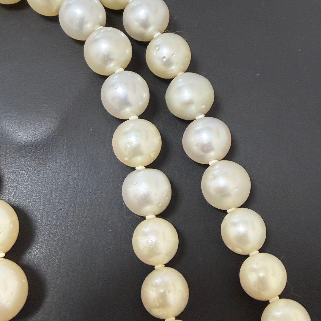 本真珠　SV925 パール ネックレス 52cm P10〜13mm 85g