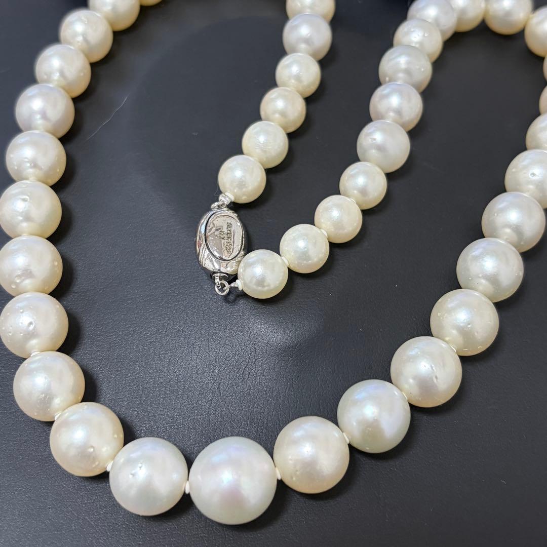 本真珠　SV925 パール ネックレス 52cm P10〜13mm 85g