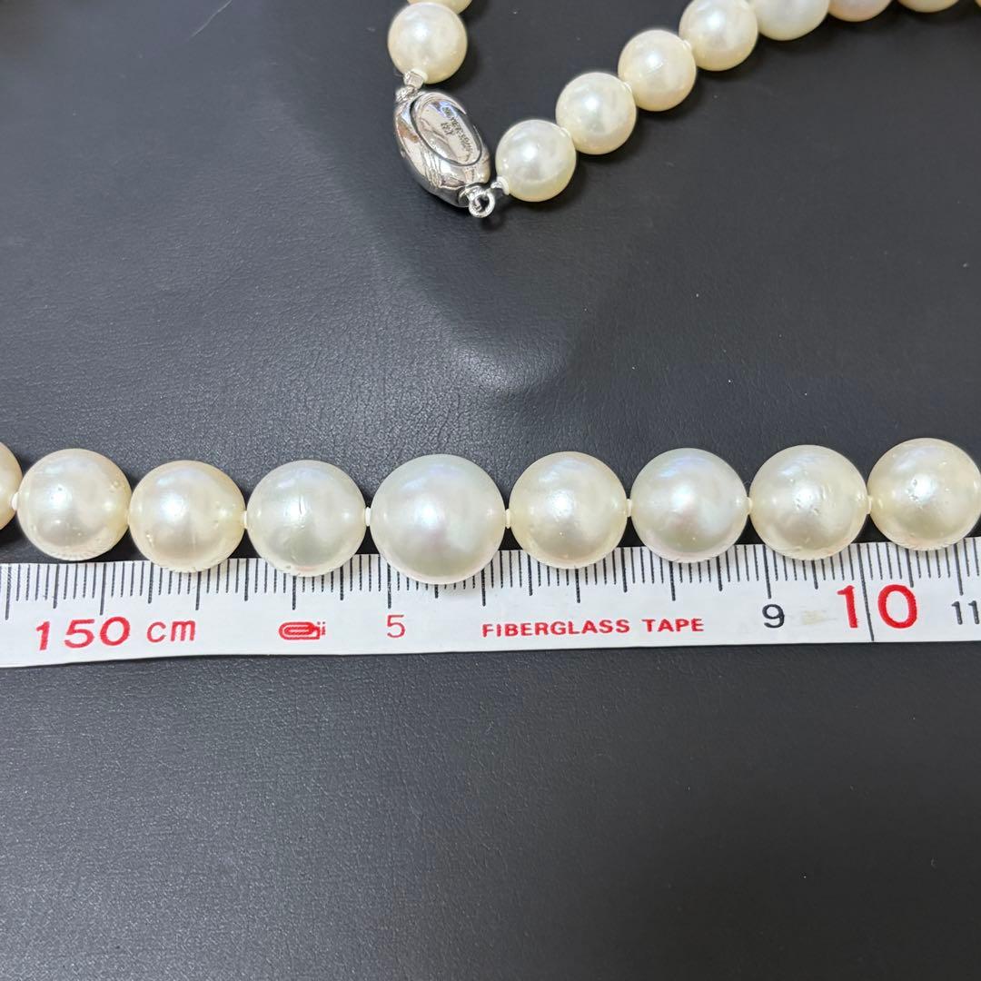 本真珠　SV925 パール ネックレス 52cm P10〜13mm 85g