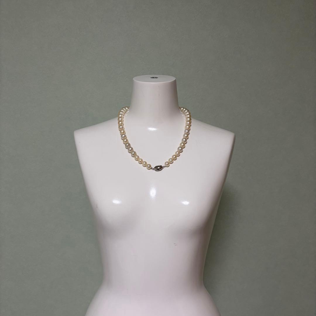 本真珠　SV925 パール ネックレス 52cm P10〜13mm 85g