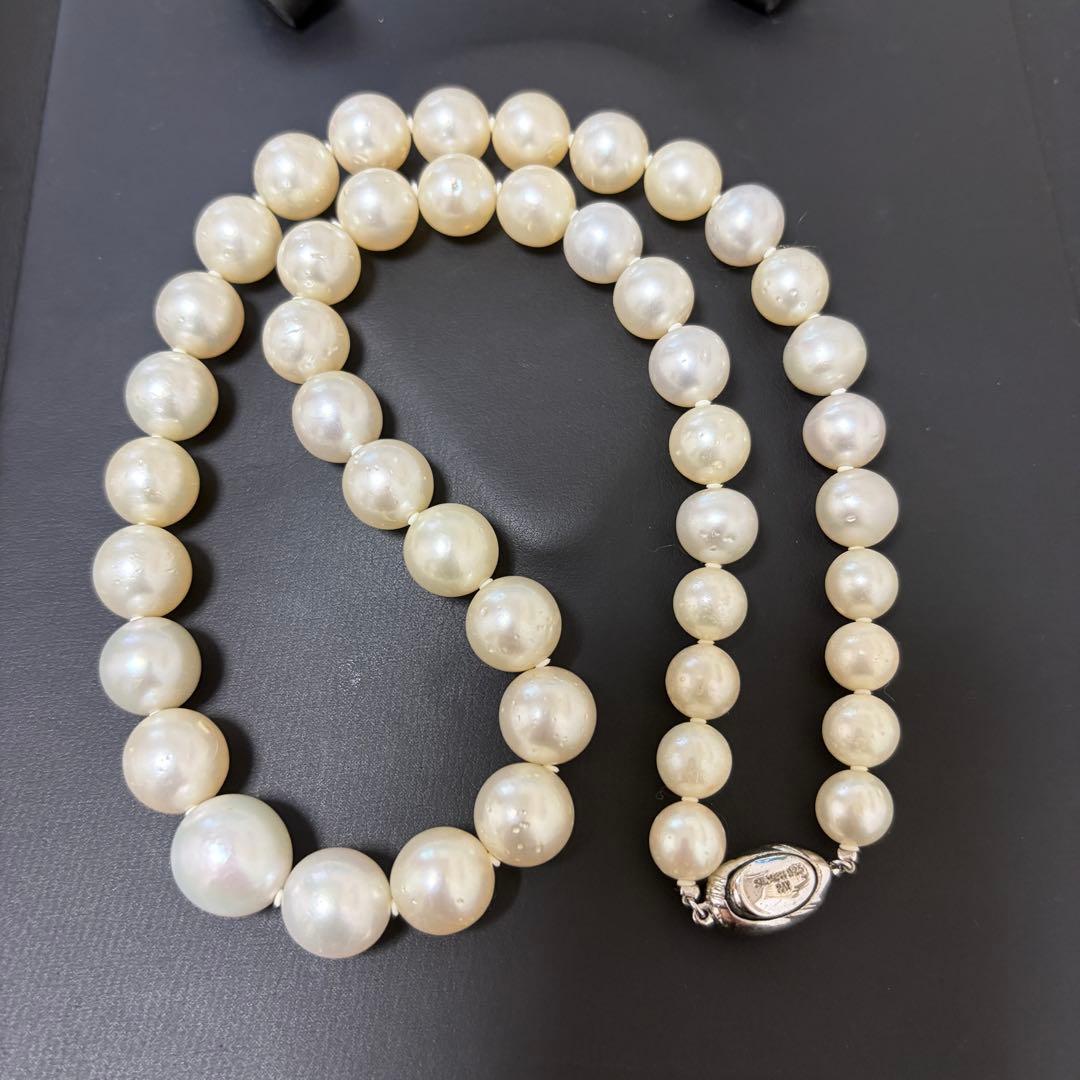 本真珠　SV925 パール ネックレス 52cm P10〜13mm 85g