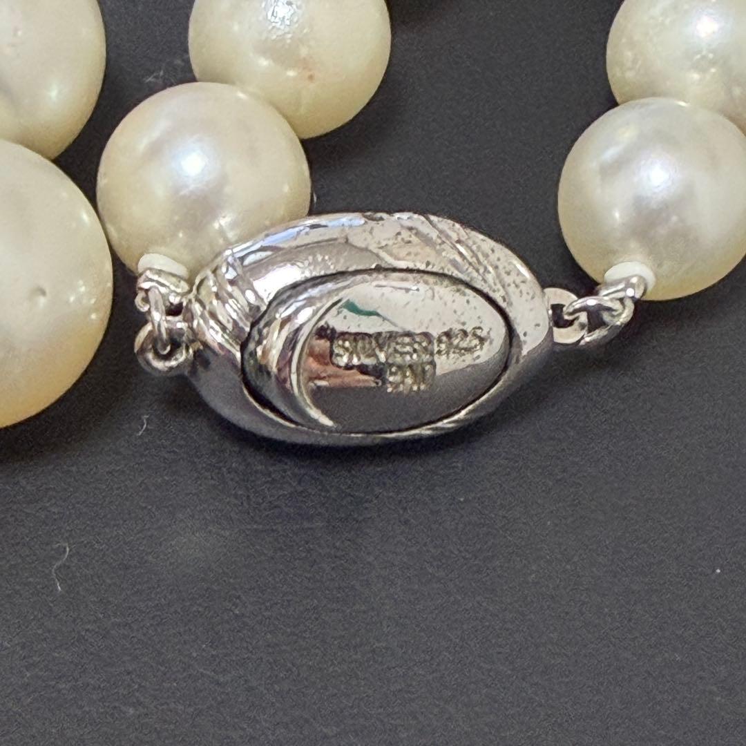 本真珠　SV925 パール ネックレス 52cm P10〜13mm 85g