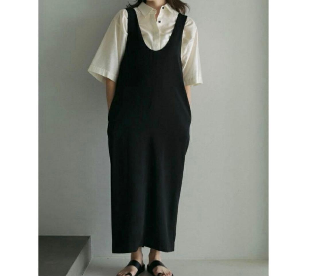 ànuke アンヌーク　ツイルユーネックワンピース