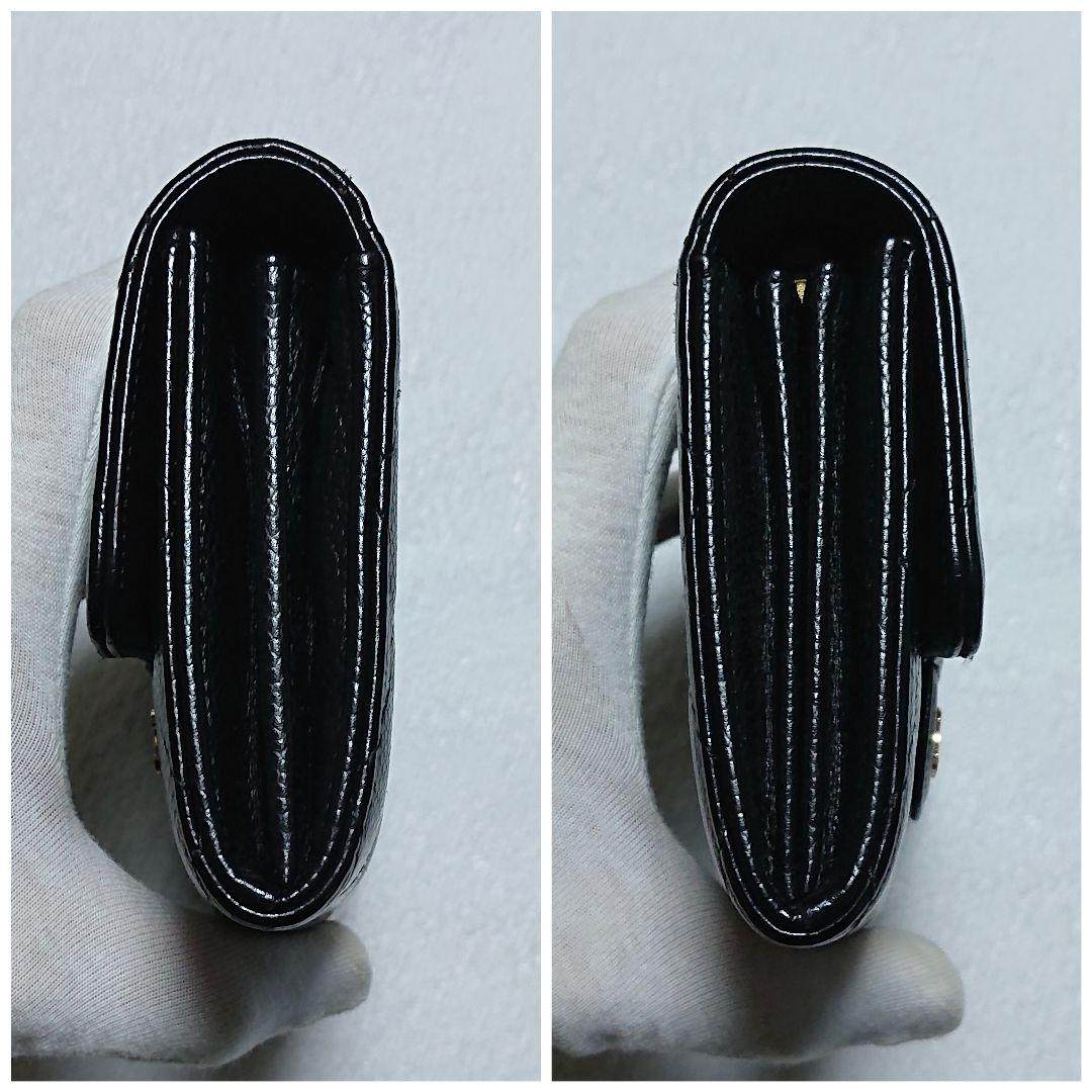 【美品】CHANEL キャビアスキン マトラッセ タイムレスクラシック 長財布